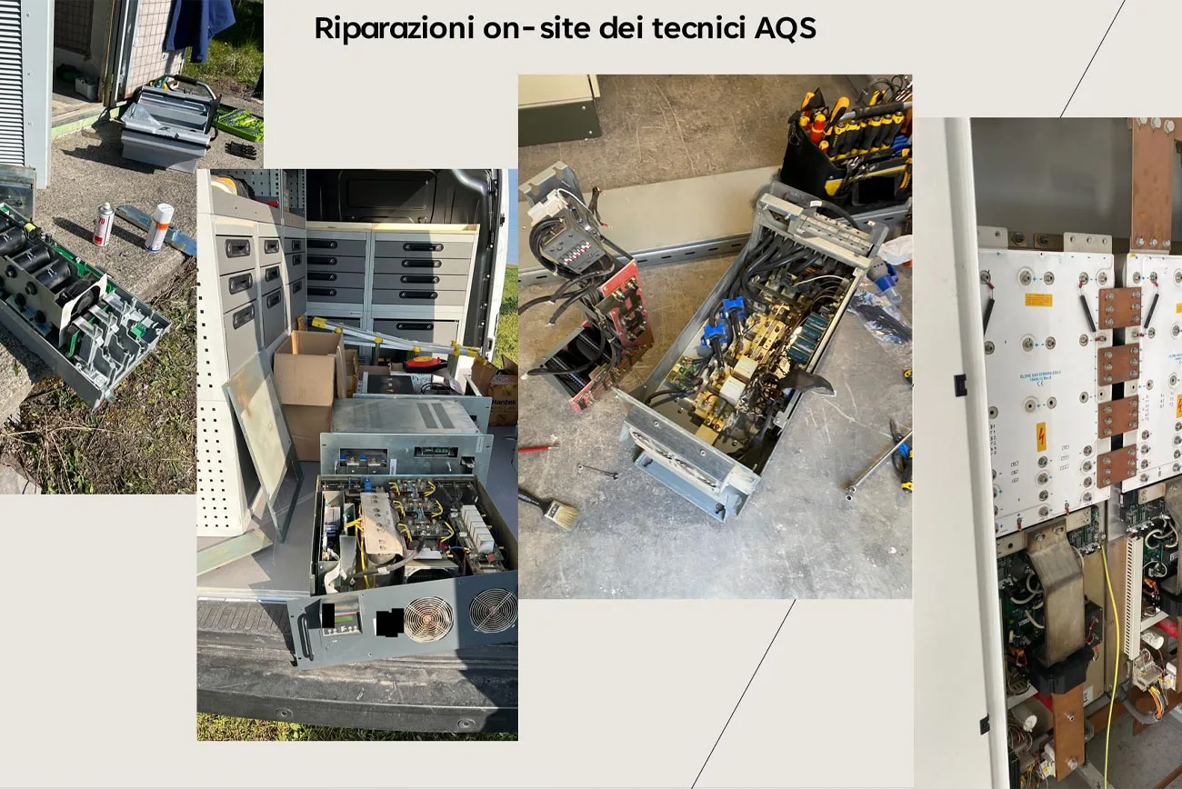 Riparazioni-onsite-tecnici-AQS Oltre gli standard ISO a Melfi: l'impegno di AQS SRL per l'eccellenza
