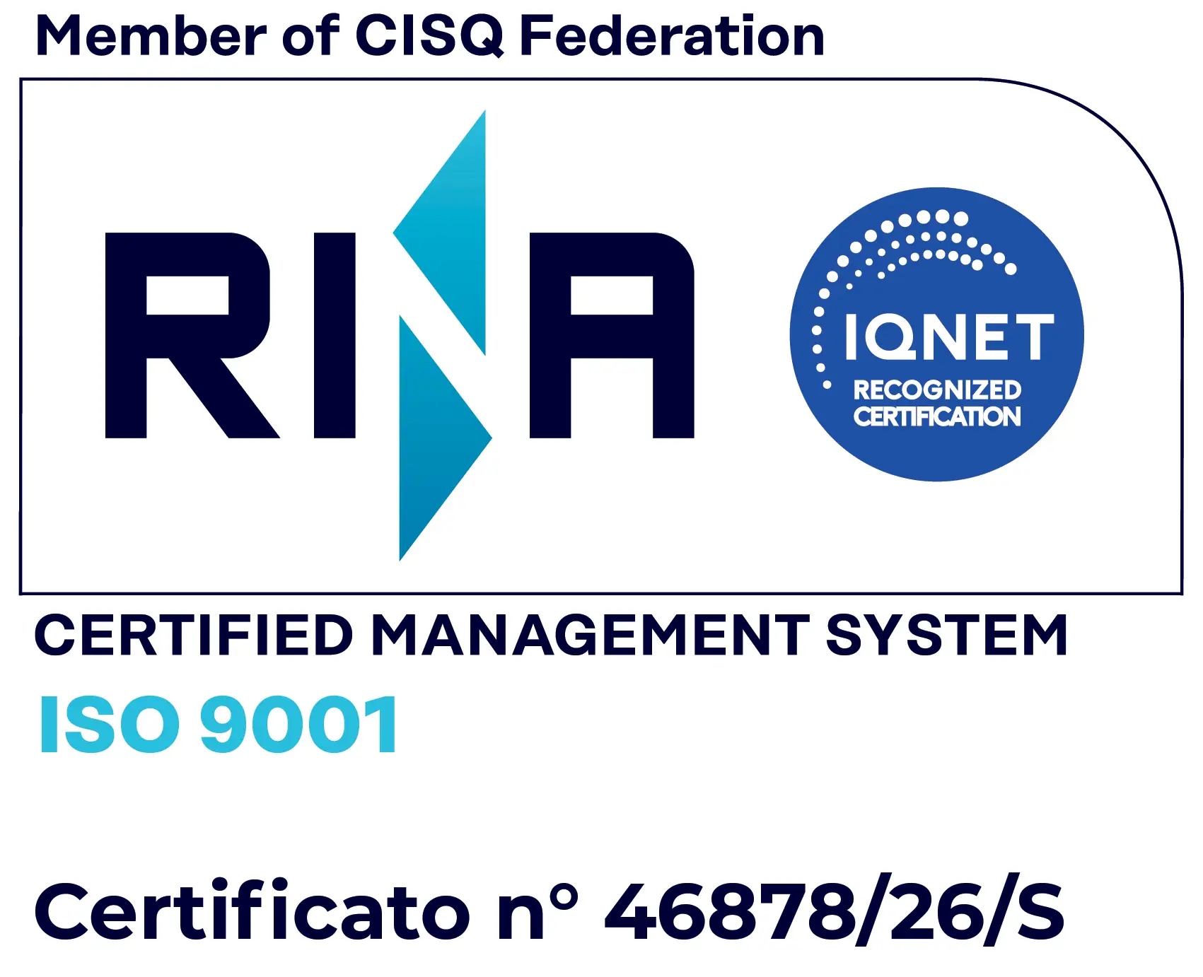 Home Certificato ISO 9001 AC Servizi RINA